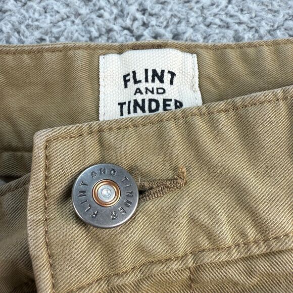 Flint and Tinder Shorts Mens 33 Tan 365 Stretch Twill Chino Short 9" Huckberry - Picture 3 of 12